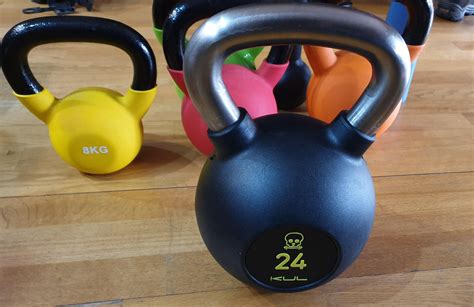 R kettlebell - It will show up in a box that's beat to hell and back, there might be a sliver of foam in there so make sure to look the bell over well when you get it for damage. It is what it is - a very slightly above average Chinese bell that makes weight. Wait for a sale and you can get them for a reasonable value.